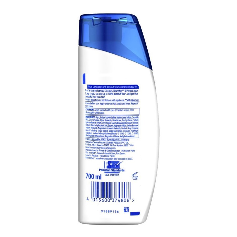 Head & Shoulders Silky Black Anti-Dandruff Shampoo 700ml